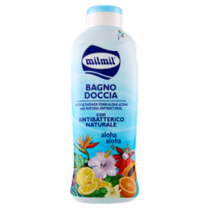 Milmil Bagno Doccia Con Antibatterico Naturale Aloha Aloha 1000 Ml