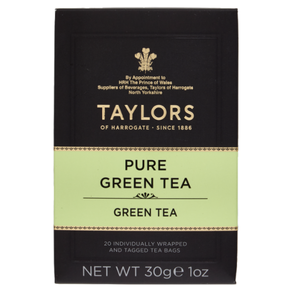 Taylors of Harrogate Pure Green Tea 20 Tea Bags 30 g