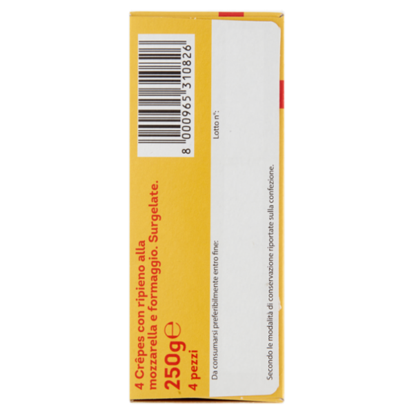 Consilia Saper Scegliere 4 Crêpes al Formaggio surgelate 250 g