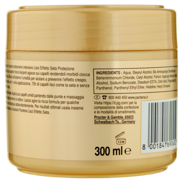 Pantene Pro-V Maschera Protezione Cheratina Lisci Effetto Seta 300 ml