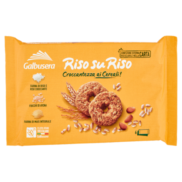 Galbusera RisosuRiso Croccantezza ai Cereali! 6 x 40 g