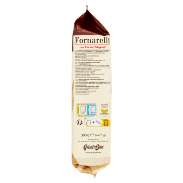 GrissinBon Fornarelli con Farina Integrale 4 x 75 g