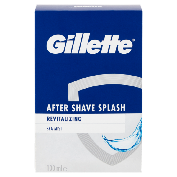 Gillette Dopobarba da Uomo Splash Rivitalizzante Brezza Marina, 100 ml