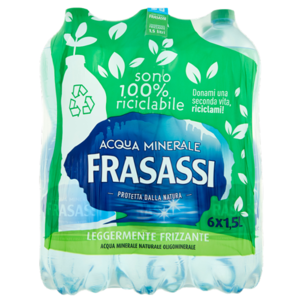Frasassi Acqua Minerale Leggermente Frizzante 6 x 1,5 L