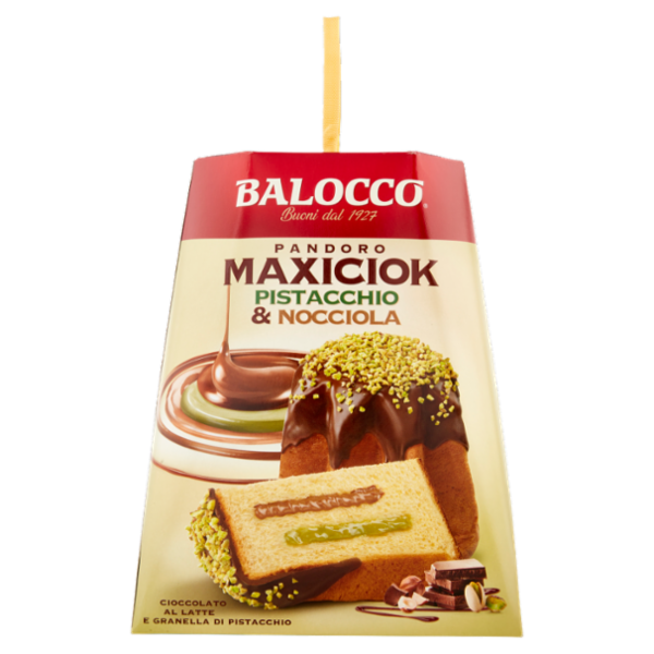 Balocco Pandoro Maxiciok Pistacchio & Nocciola 800 g