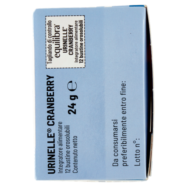 equilibra Urinelle Cranberry Funzionalità Vie Urinarie 12 Bustine Orosolubili 24 g