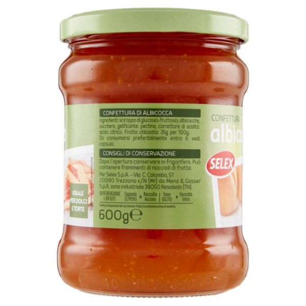 Selex Confettura di Albicocche 600 g