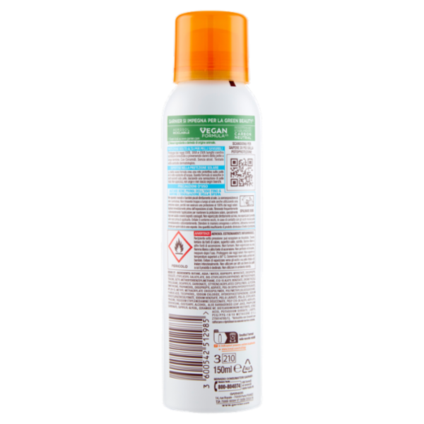 Garnier Ambre Solaire Advanced Sensitive Adulti Mist Ceramide Protect 150 ml
