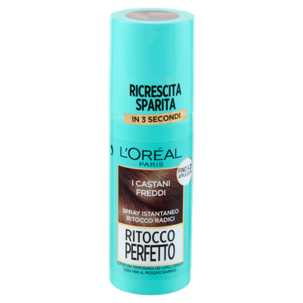 L'Oréal Paris Ritocco Perfetto Spray Istantaneo Ritocco Radici, i Castani Freddi, 75 ml