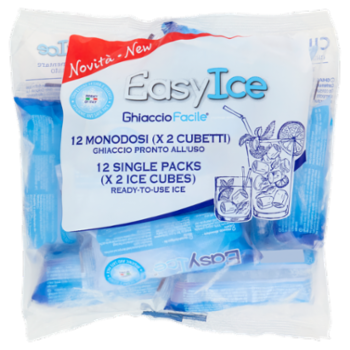 EasyIce Ghiaccio Facile Ghiaccio Alimentare 12 Monodosi 720