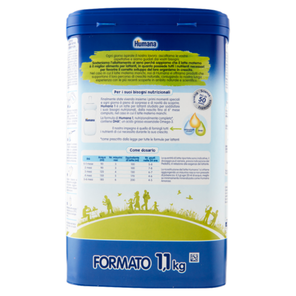 Humana 1 Latte per lattanti 1100 g