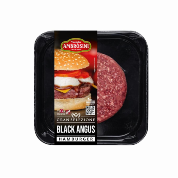 HAMBURGER 100% BLACK ANGUS AMERICANO AMBROSINI CARNI GR.200