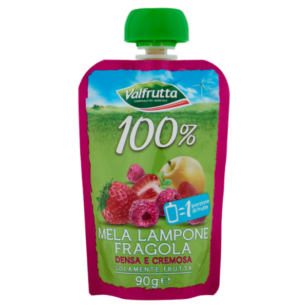 Valfrutta 100% Mela Lampone Fragola 90 g