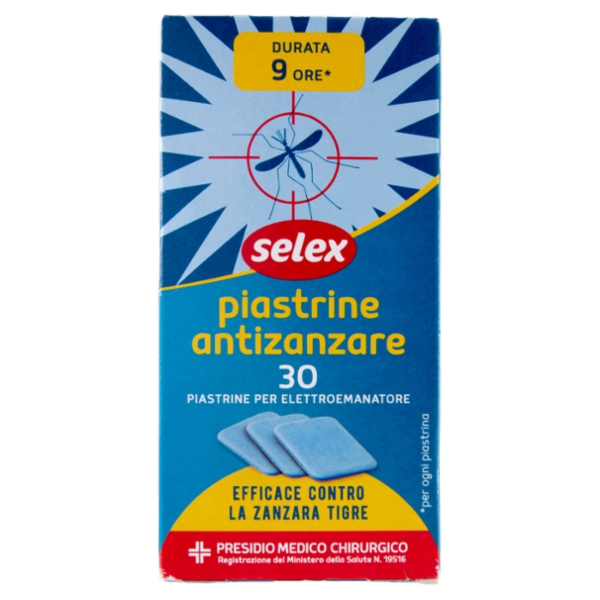 Selex Insetticida Piastrine Antizanzare 30 pezzi