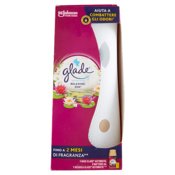Glade Automatic Spray, Profumatore per Ambienti, Fragranza Relaxing Zen 269 ml