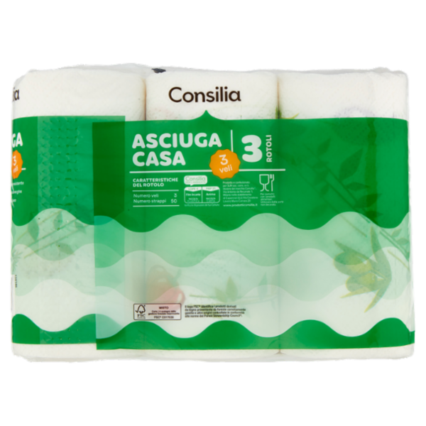 Consilia Asciugatutto 3 Veli 3 Rotoli