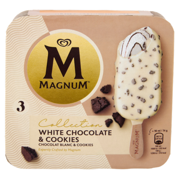 Magnum Collection White Chocolate & Cookies 3 gelati 222 g