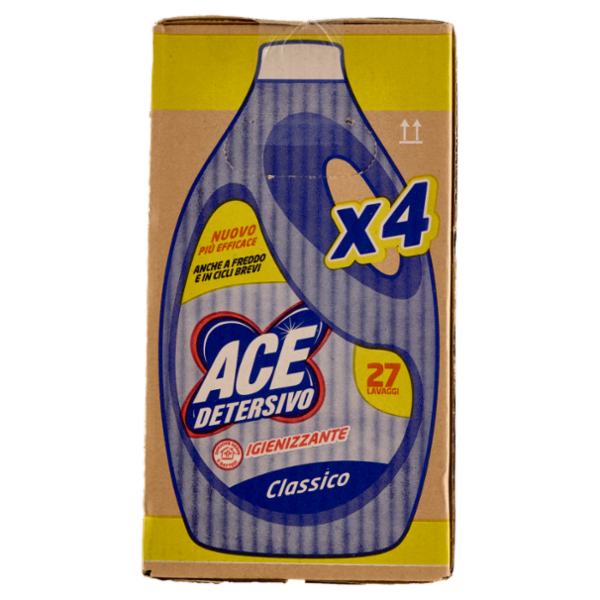 Ace Detersivo Igienizzante Classico 4 x 27 Lavaggi 4 x 1350 ml