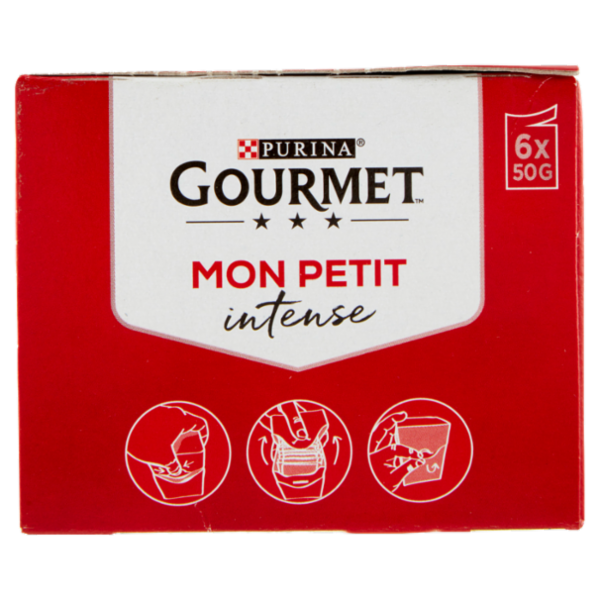 PURINA GOURMET Mon Petit Filettini Intense cotti in Salsa (Manzo / Fegato / Selvaggina) 6x50g
