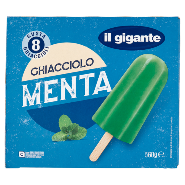 IL GIGANTE Ghiacciolo Menta 8 x 70 g
