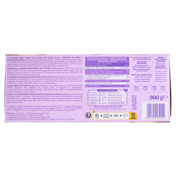 Bauli la Colomba Gransoffice Ricca di Uvetta Senza Canditi 900 g