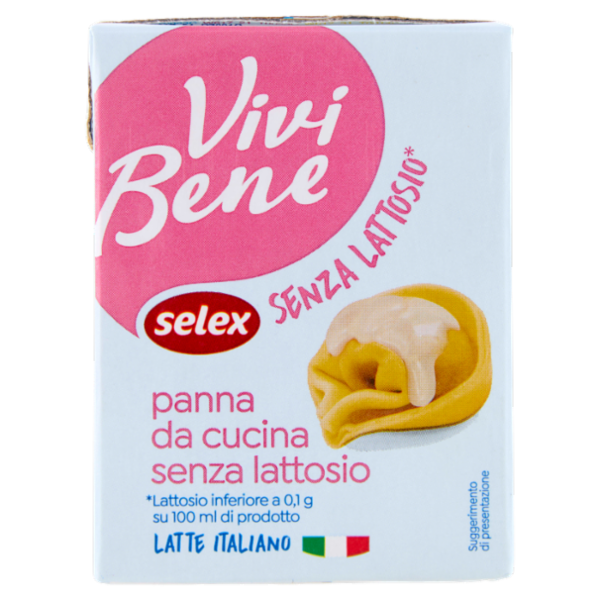 Selex Vivi Bene Panna da Cucina Uht Senza Lattosio 200 ml