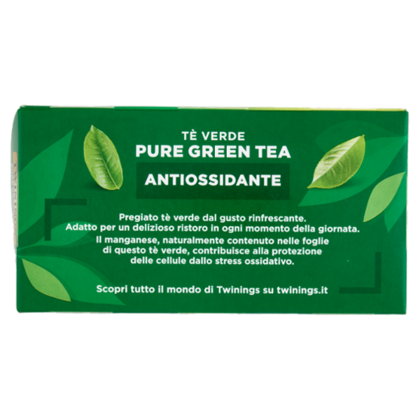 Twinings Pure Green Tea Tè Verde Antiossidante 20 filtri The 40 g