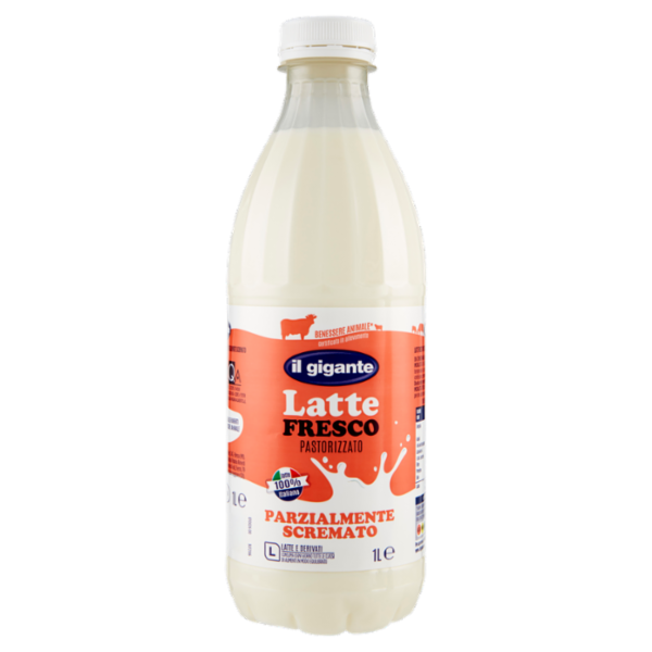 IL GIGANTE Latte Fresco Pastorizzato Parzialmente Scremato 1 L