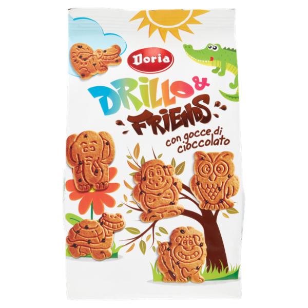 Doria Drillo & Friends con gocce di cioccolato 350 g