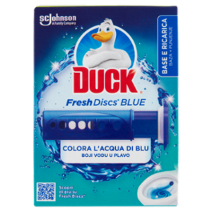 Duck Fresh Discs Blue - Base Per Dischi Gel Igienizzanti WC, Frargranza Brezza Marina 36ml