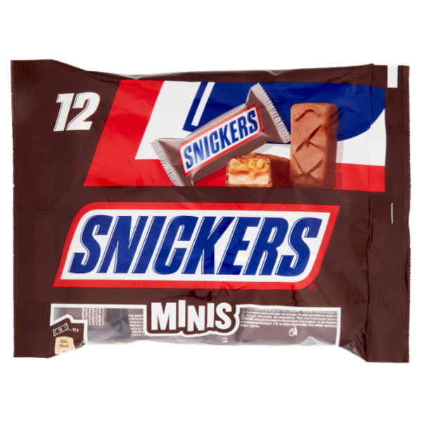 Snickers Minis Barrette Snack Cioccolatini al latte con Arachidi e Caramello 227 g