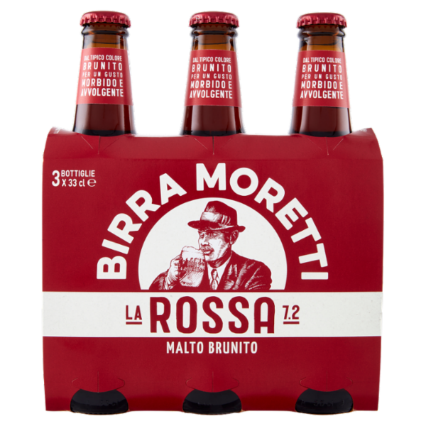 Birra Moretti la Rossa 7.2 3 x 33 cl