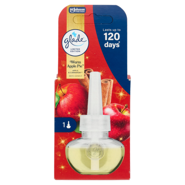 Glade Liquido Elettrico Ricarica, fragranza Warm apple pie 20 ml