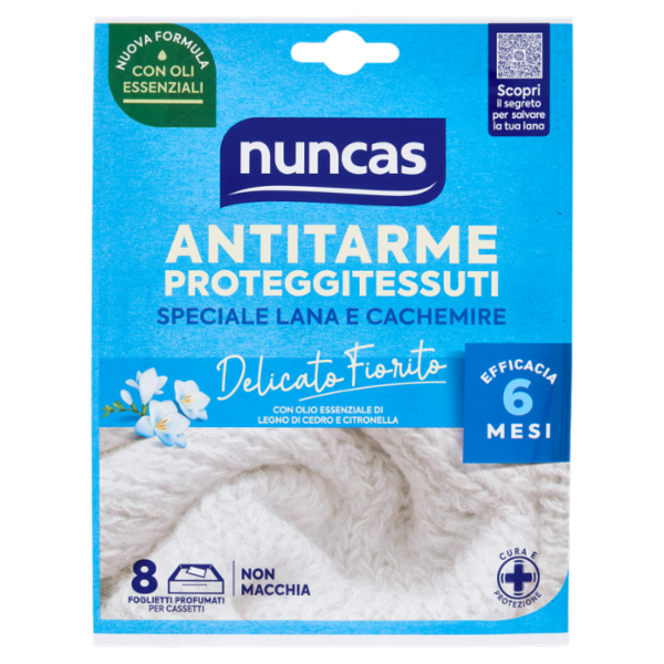 nuncas Antitarme Proteggitessuti Delicato Fiorito 8 pz
