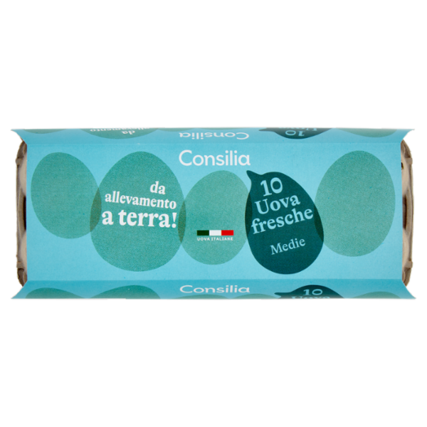 Consilia 10 Uova Fresche Medie da Allevamento a Terra Categoria A