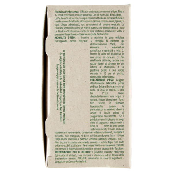 VAPE Elettroemanatore Piastrine Verdessenza + 6 Ricariche