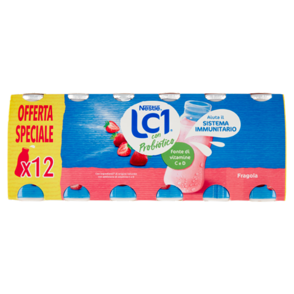 NESTLÉ LC1 con Probiotico Fragola 12 x 90 g