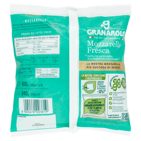 Granarolo Mozzarella Fresca 4 x 100 g