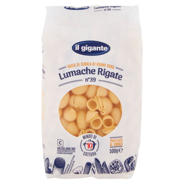 IL GIGANTE Lumache Rigate n°39 500 g