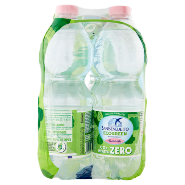 San Benedetto Acqua Minerale Primavera delle Alpi Ecogreen Naturale 6 x 0,5 L