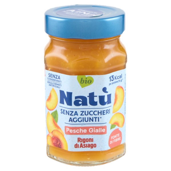 Rigoni di Asiago Natù Senza Zuccheri Aggiunti° Pesche Gialle bio 240 g