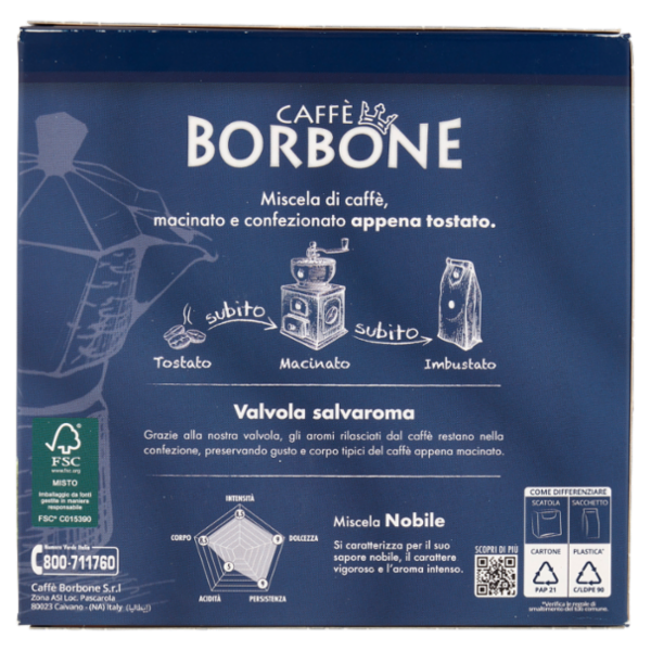 Caffè Borbone Miscela Nobile Caffè Macinato 2 x 250 g