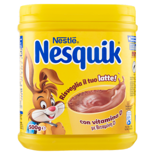 NESQUIK Preparato Solubile per Bevanda con Cacao Magro barattolo 500 g