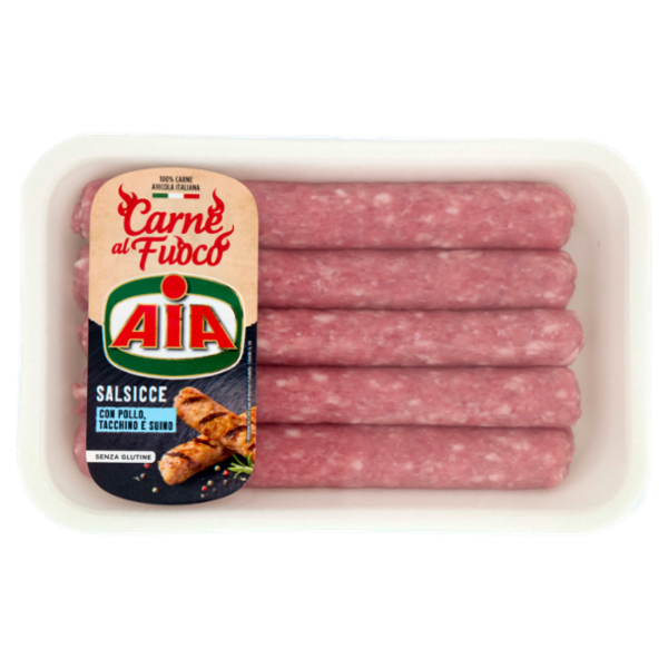 Aia Carne al Fuoco Salsicce con Pollo, Tacchino e Suino 0,400 kg