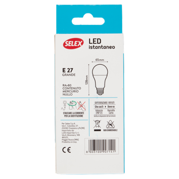 Selex Lampadina Led SMD Goccia E27 15W