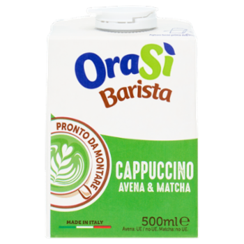 OraSì Barista Cappuccino Avena & Matcha 500 Ml