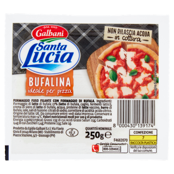 Galbani Santa Lucia Bufalina ideale per pizza 250 g