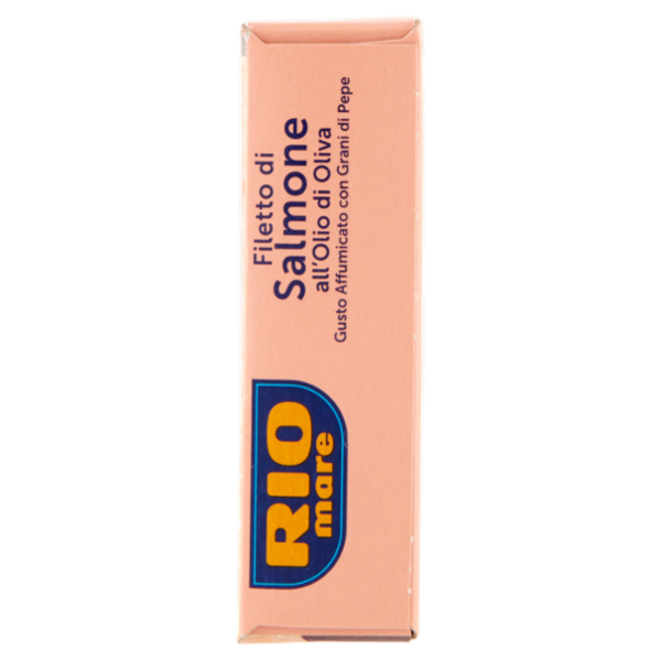 Rio mare Filetto di Salmone all'Olio di Oliva Gusto Affumicato con Grani di Pepe al Vapore 150 g
