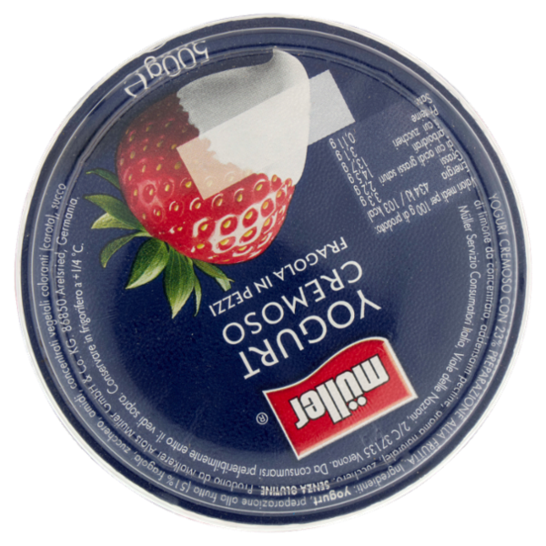 müller Yogurt Cremoso Fragola in Pezzi 500 g