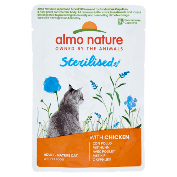 almo nature Sterilised Adult & Mature Cat con Pollo 70 g